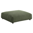 Modway Solace 4-Piece Modular Corduroy Upholstered Sectional Sofa in Fern