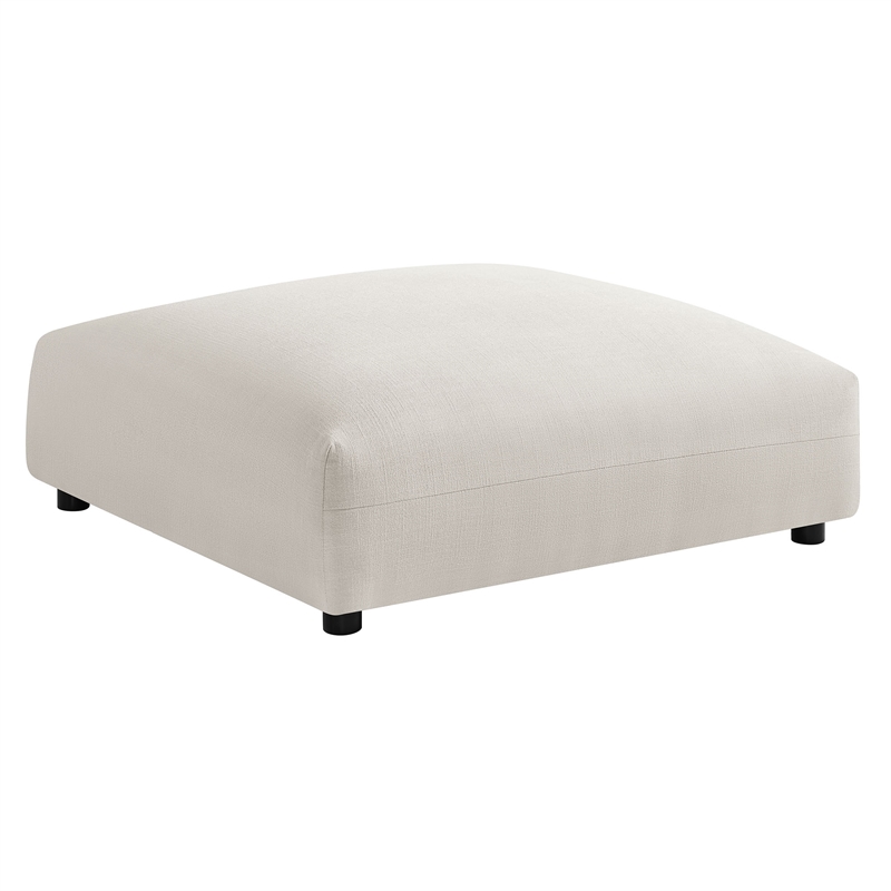 Modway Solace 4-Piece Modular Upholstered Fabric Sectional Sofa in Salt