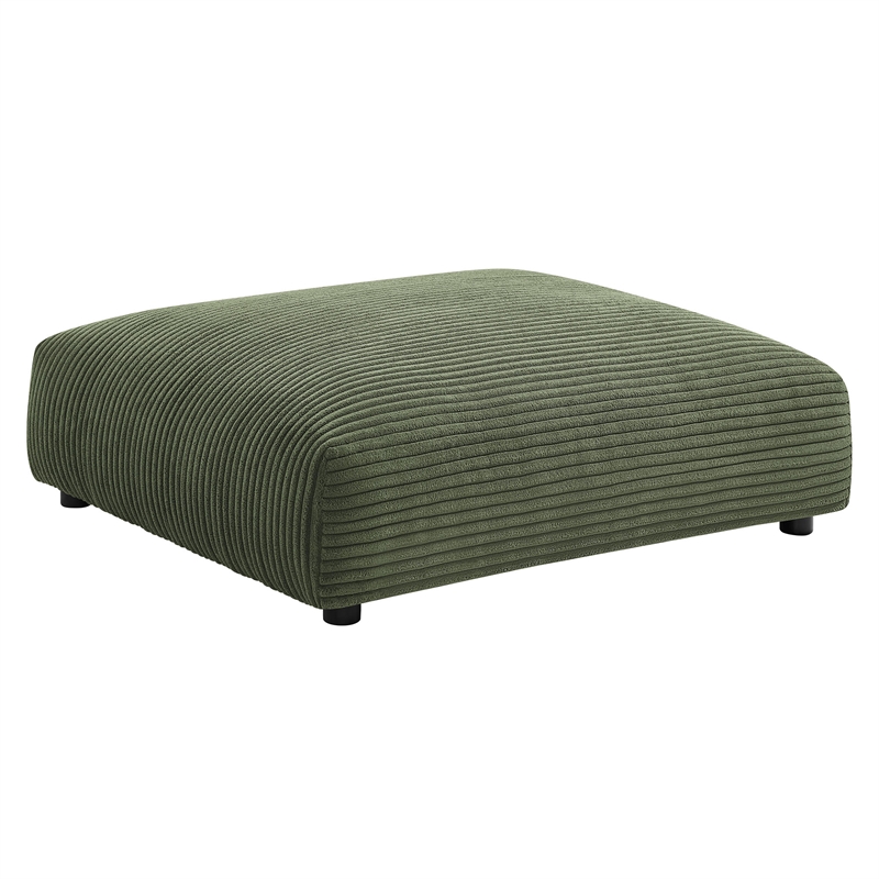 Solace3-Piece Modular Corduroy Upholstered Sectional Sofa in Fern