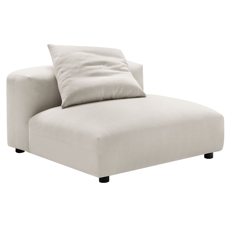 Solace3-Piece Modular Upholstered Fabric Sectional Sofa in Salt