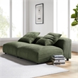 Solace2-Piece Modular Corduroy Upholstered Sofa in Fern