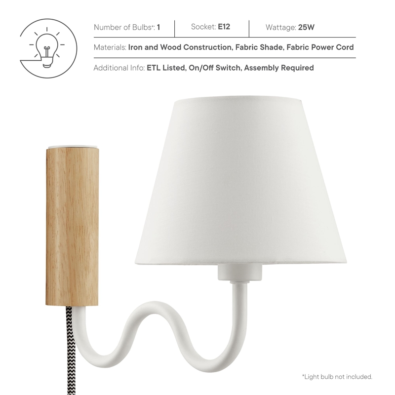 Sunlit Wall Sconce in Natural White