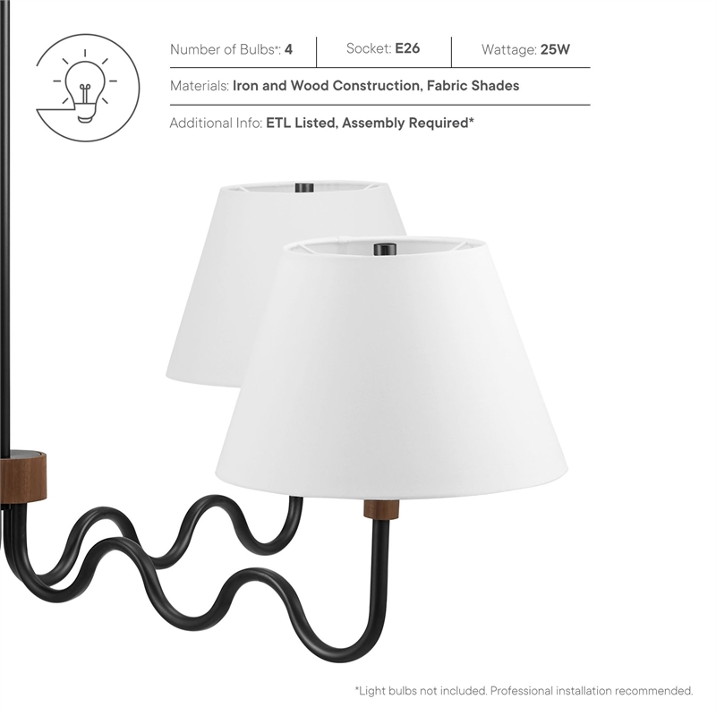 Sunlit Pendant Light in Walnut Black