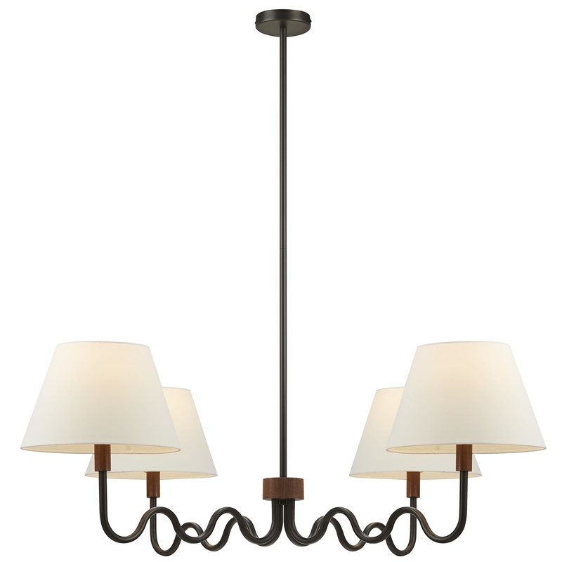 Sunlit Pendant Light in Walnut Black