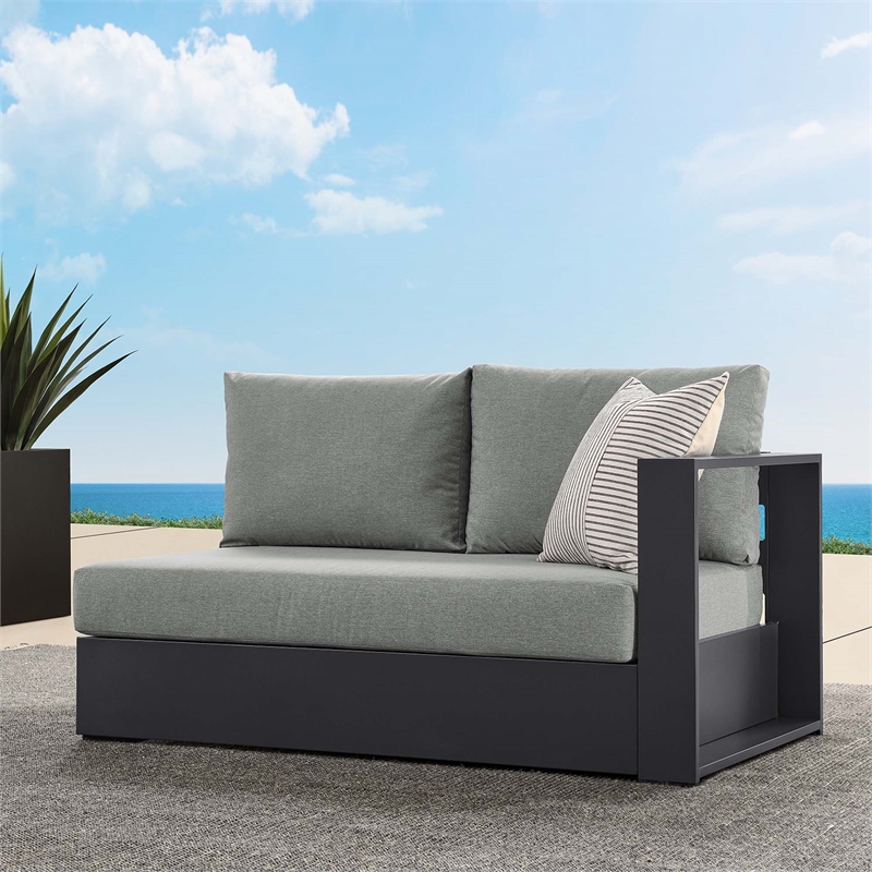 Tahoe Modular Right-Facing Loveseat in Gray Gray