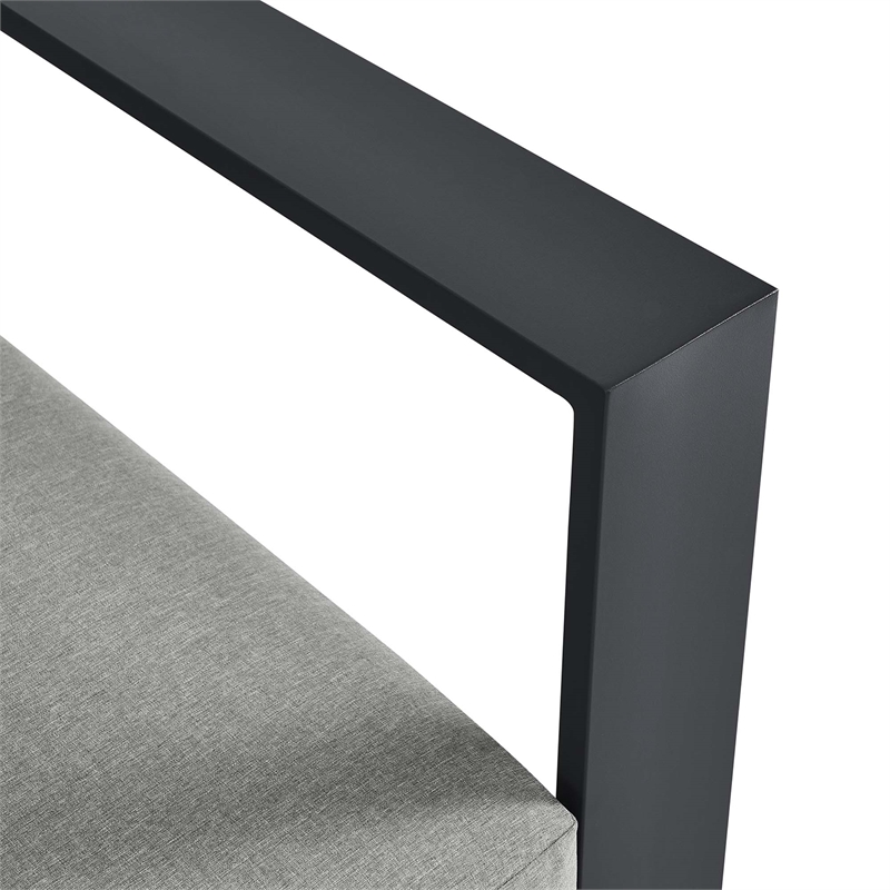 Tahoe Modular Right-Facing Loveseat in Gray Gray
