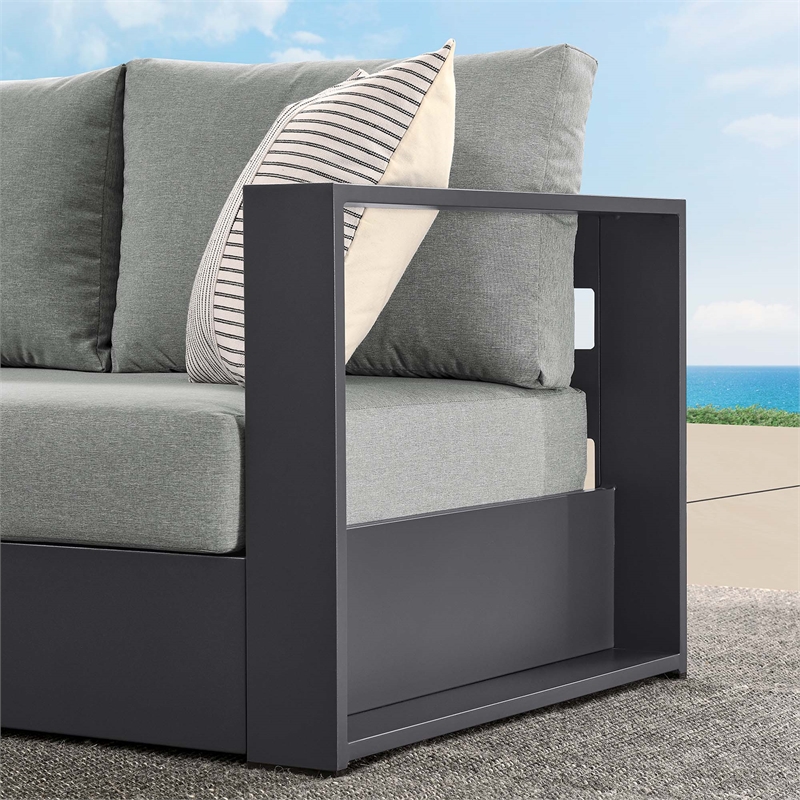 Tahoe Modular Right-Facing Loveseat in Gray Gray