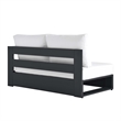 Tahoe Modular Right-Facing Loveseat in Gray White