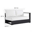 Tahoe Modular Right-Facing Loveseat in Gray White