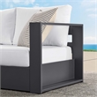 Tahoe Modular Right-Facing Loveseat in Gray White