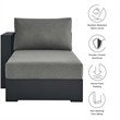 Tahoe Modular Left-Facing Chaise Lounge in Gray Charcoal