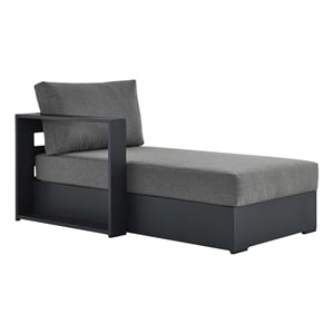 Tahoe Modular Left-Facing Chaise Lounge in Gray Charcoal