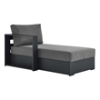 Tahoe Modular Left-Facing Chaise Lounge in Gray Charcoal