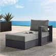 Tahoe Modular Right-Facing Chaise Lounge in Gray Charcoal