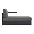 Tahoe Modular Right-Facing Chaise Lounge in Gray Charcoal