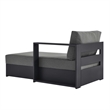 Tahoe Modular Right-Facing Chaise Lounge in Gray Charcoal