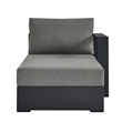 Tahoe Modular Right-Facing Chaise Lounge in Gray Charcoal