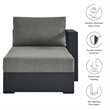 Tahoe Modular Right-Facing Chaise Lounge in Gray Charcoal
