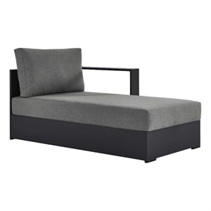Tahoe Modular Right-Facing Chaise Lounge in Gray Charcoal