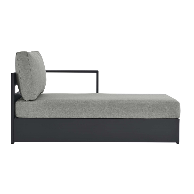 Tahoe Modular Right-Facing Chaise Lounge in Gray Gray