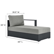 Tahoe Modular Right-Facing Chaise Lounge in Gray Gray
