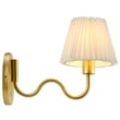 Wave Squiggle Arm Wall Sconce in Brass