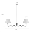 Wave Pendant Light in Black