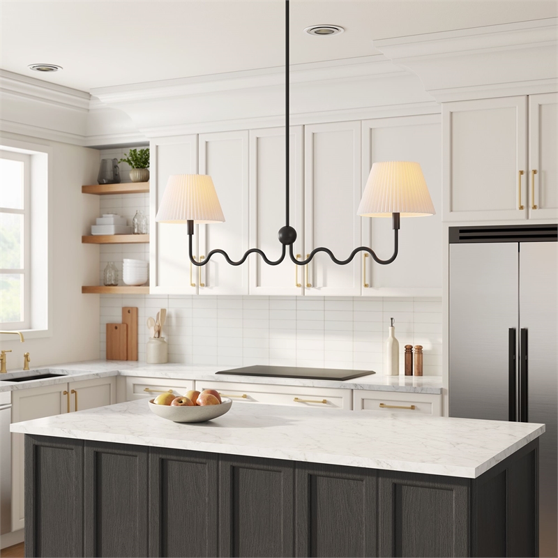 Wave Pendant Light in Black
