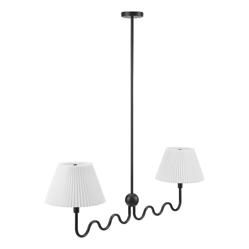 Wave Pendant Light in Black