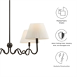 Wave Pendant Light in Black