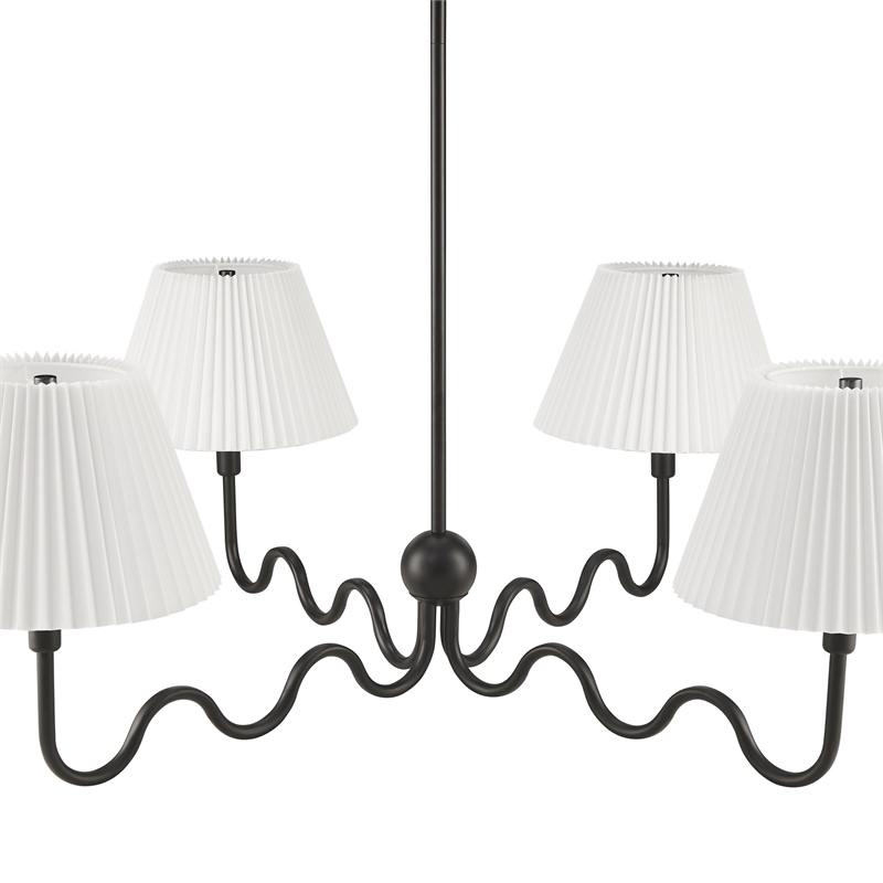 Wave Pendant Light in Black