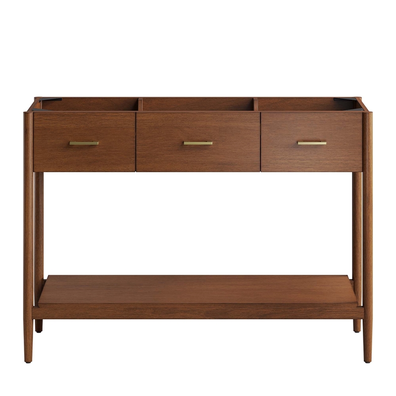 Zaire Bathroom Vanity Cabinet (Sink Basin Not Included) in Walnut