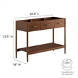 Zaire Bathroom Vanity Cabinet (Sink Basin Not Included) in Walnut