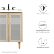 Calla Bathroom Vanity Cabinet (Sink Basin Not Included) in Oak