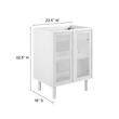 Calla Bathroom Vanity Cabinet (Sink Basin Not Included) in White