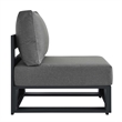 Tahoe Modular Armless Chair in Gray Charcoal