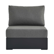Tahoe Modular Armless Chair in Gray Charcoal