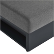 Tahoe Modular Armless Chair in Gray Charcoal