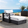 Tahoe Modular Left-Facing Chaise Lounge in Gray White