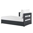 Tahoe Modular Left-Facing Chaise Lounge in Gray White