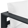 Tahoe Modular Left-Facing Chaise Lounge in Gray White