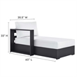 Tahoe Modular Left-Facing Chaise Lounge in Gray White