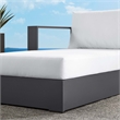 Tahoe Modular Left-Facing Chaise Lounge in Gray White