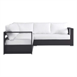 Tahoe 3-Piece Sectional Sofa Set in Gray White