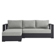 Tahoe 2-Piece Left-Facing Chaise Sectional Sofa Set in Gray Gray