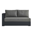 Tahoe Modular Left-Facing Loveseat in Gray Charcoal