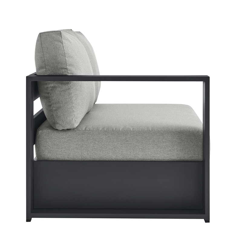 Tahoe Modular Left-Facing Loveseat in Gray Gray