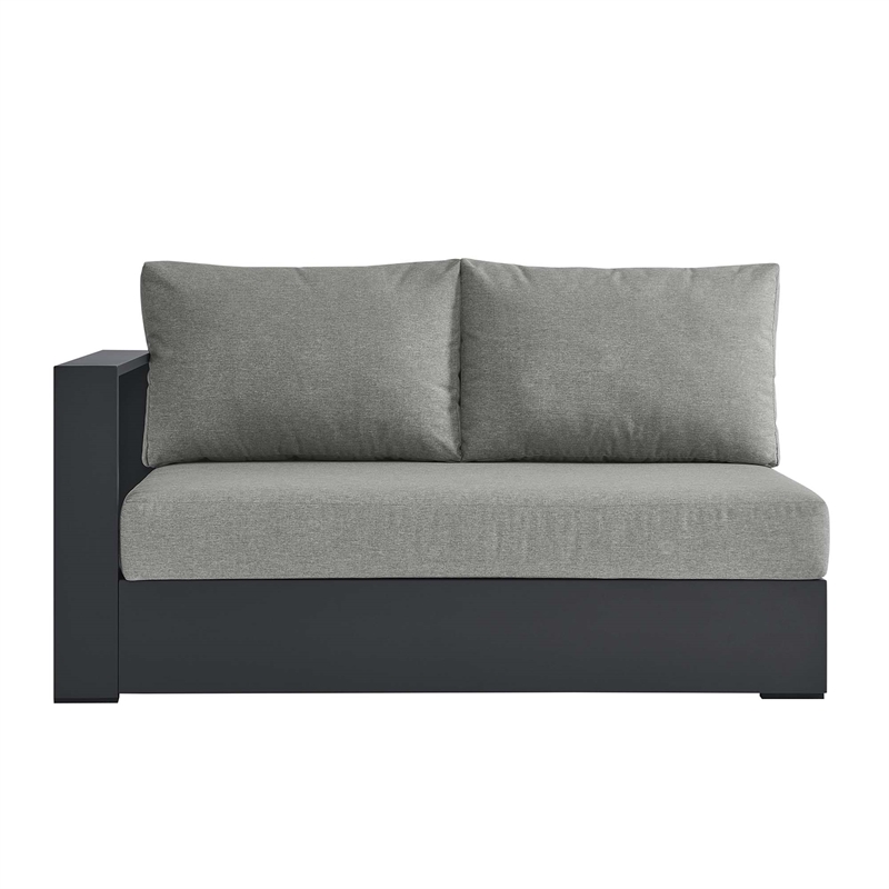 Tahoe Modular Left-Facing Loveseat in Gray Gray