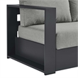 Tahoe Modular Left-Facing Loveseat in Gray Gray