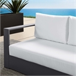 Tahoe Modular Left-Facing Loveseat in Gray White